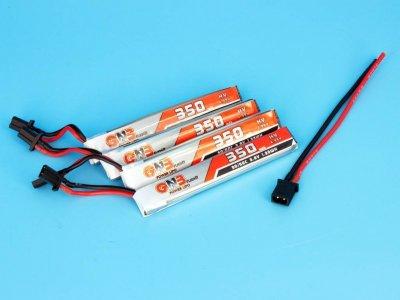 Аккумулятор GNB 350mah 1S 30C HV GNB27 с кабелем